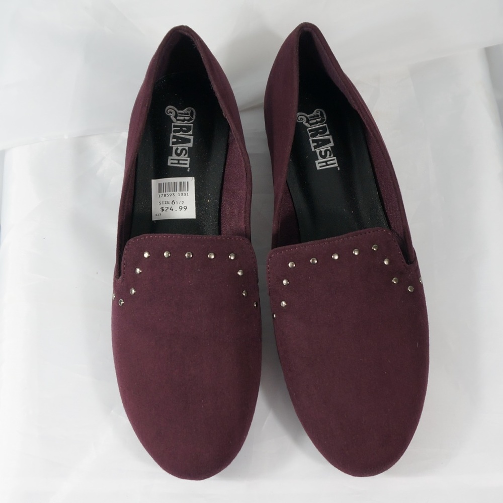 Brash Slip On Maroon Shoe - Picture 6 of 8
